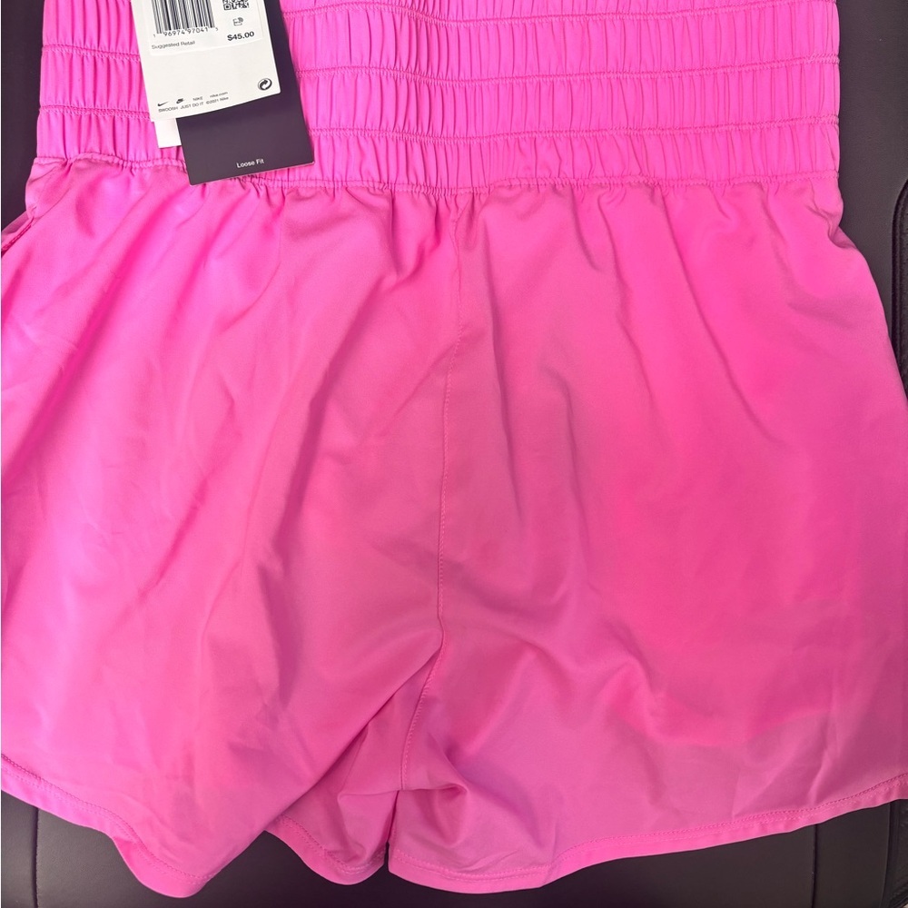 Nike Women's Vibrant Pink Athletic Shorts - Picture 3 of 3